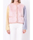 ფოტო #1 პროდუქტის Women's Color block Faux Fur Jacket