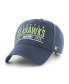 ფოტო #1 პროდუქტის Men's College Navy Seattle Seahawks Centerline MVP Adjustable Hat