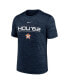 Фото #3 товара Men's Navy Houston Astros Wordmark Velocity Performance T-shirt