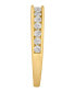 Фото #2 товара Кольцо Macy's Diamond Channel Band 1/2ct. 14K Gold