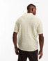 Фото #4 товара ASOS DESIGN knitted textured polo shirt in sage green