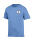 Men's Carolina Blue North Carolina Tar Heels Stack 2-Hit T-shirt Голубой, L - фото #3