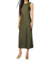 Фото #1 товара Scoop Women's Sleeveless Satin Midi Tank relaxed shaping Dress Green Size M 8-10