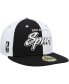 ფოტო #4 პროდუქტის Men's Black, White San Antonio Spurs Griswold 59FIFTY Fitted Hat