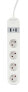 Фото #1 товара Gembird Smart power strip with USB charger 4 French sockets white