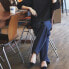 Фото #2 товара Джинсы женские Uniqlo U SS20 Wide-Leg Trendy Clothing 425520-67, синего цвета