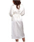 Фото #2 товара Women's Long Satin Robe with Lace Cuffs