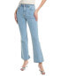 Фото #1 товара Ganni Betzy Light Blue Stone High Rise Slim Flare Crop Jean Women's Blue 26W/32L