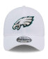 Фото #4 товара Men's White Philadelphia Eagles Main 39Thirty Flex Hat