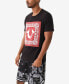 Men's Short Sleeve Fray Twill Applique Tee