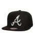 Men's Black Atlanta Braves Shattered Snapback Hat