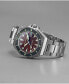 Men's Dumas Automatic Bordeaux with Silver-Tone Solid Stainless Steel Bracelet Watch 44mm
