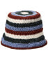 Khaite Kam Striped Cashmere Bucket Hat Women's