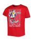 ფოტო #3 პროდუქტის Preschool Boys and Girls Red Washington Capitals Disney Three-Peat Logo T-shirt