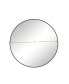 Фото #4 товара 48" Wall Mounted Black Circular Mirror, For Bathroom, Living Room, Bedroom Wall Decor