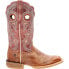 Фото #1 товара Durango Lady Rebel Pro Embroidered Square Toe Cowboy Womens Brown, Red Casual B