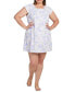 Фото #1 товара Пижама Miss Elaine плюс размер с принтом на короткий рукав