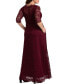 Фото #2 товара Women'sPlus Size Leona Lace Long Formal Gown