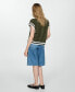 ფოტო #3 პროდუქტის Women's Contrast V-Neck Vest