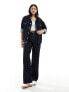 4th & Reckless denim logo laserprint jacket co-ord in dark blue