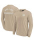 Men's and Women's Khaki Dallas Mavericks Elements Super Soft Long Sleeve T-Shirt