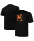 Фото #1 товара Men's Black Miami Hurricanes Big and Tall Pop T-shirt