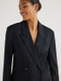 Фото #4 товара Scoop Women's Oversized Slouchy Long Sleeve Double Black Breasted Blazer Size M