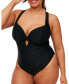 ფოტო #1 პროდუქტის Annabee Women's Plus-Size Swimwear One Piece Top