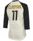 Фото #2 товара Women's Cream, Black Pittsburgh Steelers Player Raglan Name Number 3/4 Sleeve T-shirt