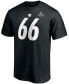 Фото #3 товара Men's Alan Faneca Black Pittsburgh Steelers NFL Hall Of Fame Class Of 2021 Name and Number T-shirt