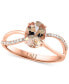 Фото #1 товара Morganite (1 ct. t.w.) & Diamond Accent Ring in 14k Rose Gold