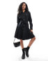 Polo Ralph Lauren shirt dress with logo in black