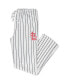 ფოტო #1 პროდუქტის Men's White, Navy St. Louis Cardinals Big and Tall Pinstripe Sleep Pants