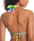 Фото #2 товара Women's Printed Slider Triangle Bikini Top