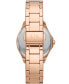ფოტო #3 პროდუქტის Women's Three-Hand Rose Gold-Tone Stainless Steel Watch 36mm, AX5264