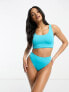 Фото #4 товара Speedo scoop front bikini top in blue