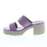 Фото #3 товара Fly London Mava MAVA432FLY-001 Womens Purple Leather Heeled Sandals Shoes