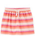 Baby Striped Cotton Jersey Skort 12M