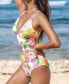 Women's Paulette Floral Cutout O-Ring One-Piece