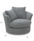 Фото #6 товара CLOSEOUT! Gympson Fabric Swivel Chair, Created for Macy's