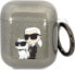 Karl Lagerfeld Karl Lagerfeld KLA2HNKCTGK Airpods 1/2 cover czarny/black Gliter Karl&Choupette