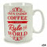 Фото #1 товара Кружка Mug Coffee Фарфор Красный Белый 500 ml 24 штук
