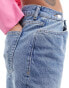 Фото #10 товара Mango adjustable waist baggy jeans in blue