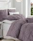 Charming Ruched Rosette Duvet Cover Set - Twin/Twin XL
