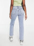 Фото #2 товара & Other Stories Favourite cotton straight leg high rise jeans in LA blue - MBLUE