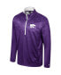 ფოტო #1 პროდუქტის Men's Purple Kansas State Wildcats The Machine Half-Zip Jacket