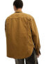 Фото #8 товара ASOS DESIGN volume oversized shirt with panel detailing and cargo pockets in rust