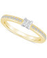 ფოტო #1 პროდუქტის Diamond Princess Engagement Ring (1/2 ct. t.w.) in 14k Gold