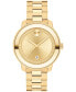 ფოტო #1 პროდუქტის Women's Bold Verso Swiss Quartz Ionic Plated Gold-Tone Steel Watch 38mm