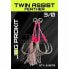 Фото #1 товара Jyg Pro Twin Assist Feather Hook - Pink